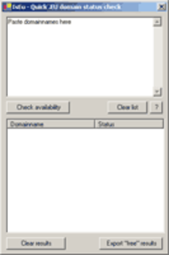 IsEu - EU domain availability checker screenshot